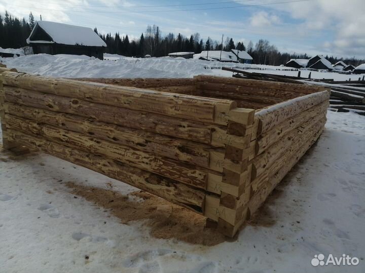 Сруб бани 3 на 5