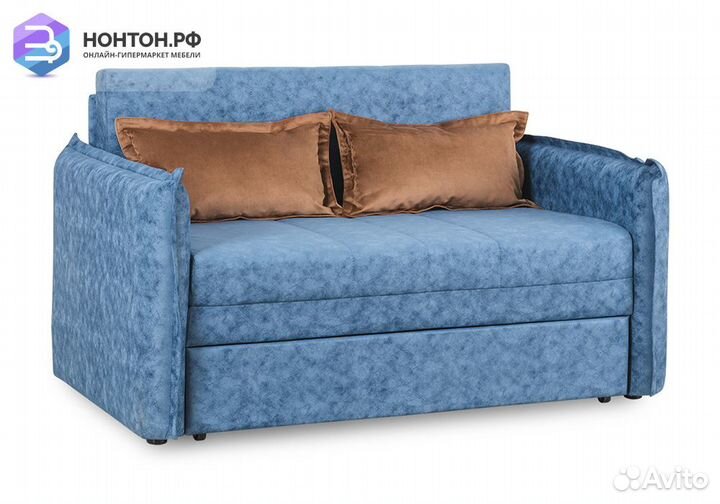 Диван выкатной Виола светло-синий