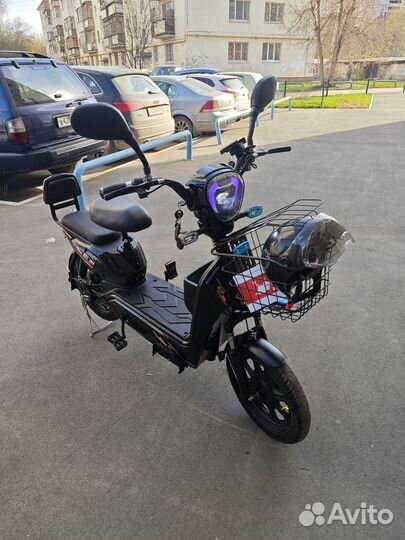 Велосипед скутер с педалями электро 500W