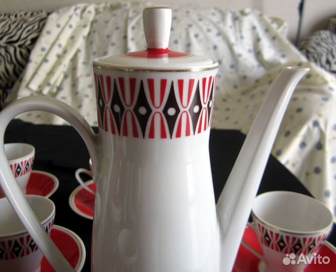 Сервиз кофейный, номерной. Freiberger, гдр. Винтаж