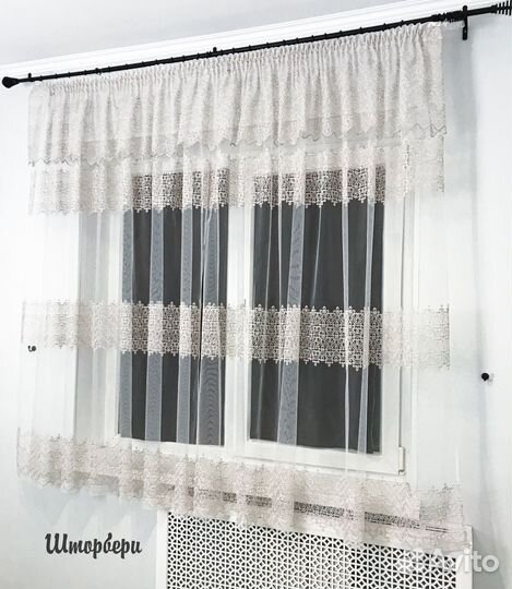 Кухонные шторы прованс. Новые