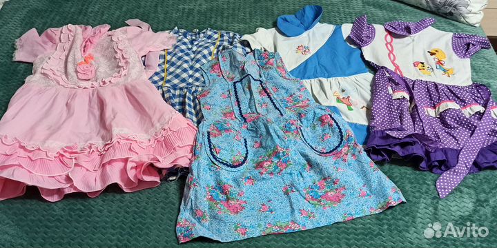 Большой пакет одежды для девочки
