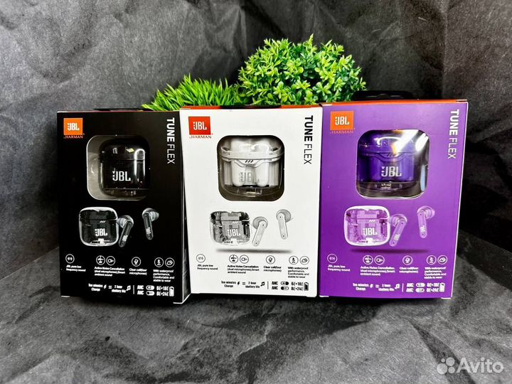 Прозрачные наушники JBL