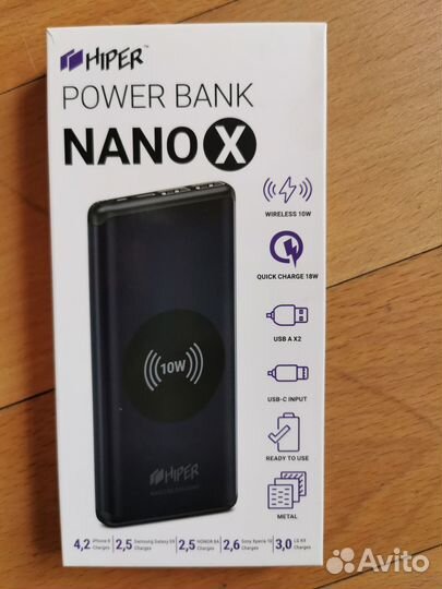 Powerbank Hiper Nano X wireless 10000 mAh