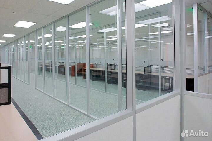 Перегородки остекление