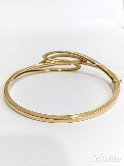 Золотой браслет с фианитом