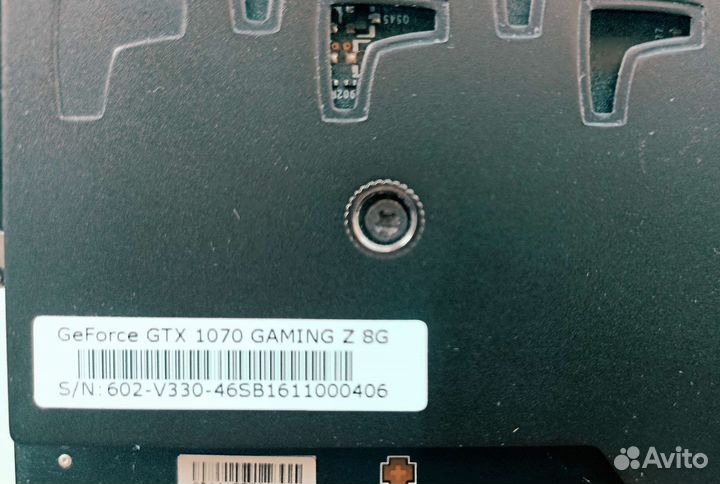Видеокарта MSI gtx 1070