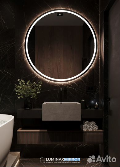 Круглое зеркало с подсветкой