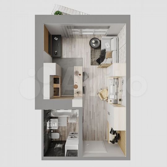 1-к. квартира, 28,5 м², 4/18 эт.