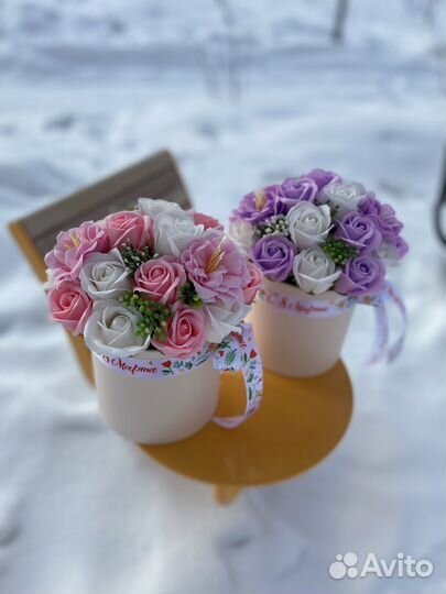 Цветы из мыла