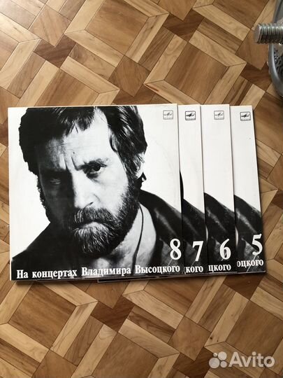 Виниловые пластинки на концертах высоцкого