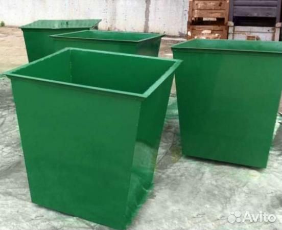 Мусорный контейнер металлический 0.75