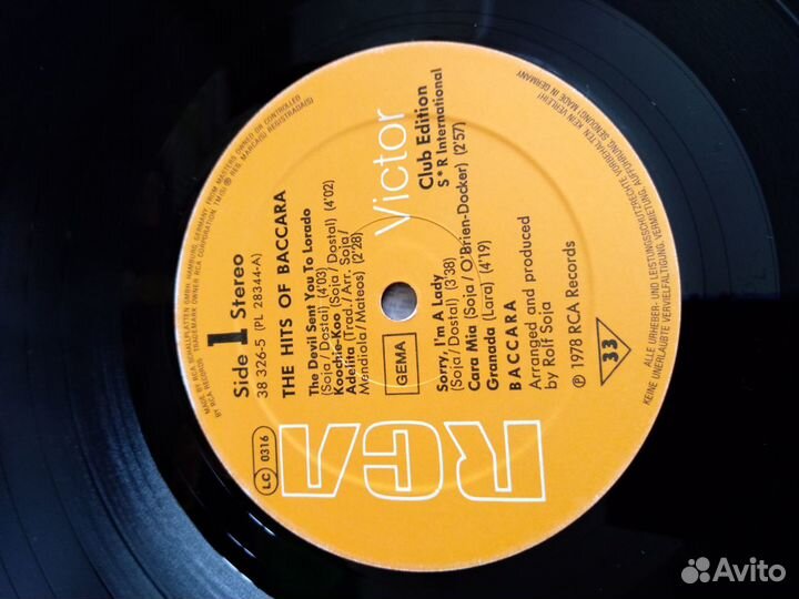 Baccara - The Hits Of, LP,1978,Germany