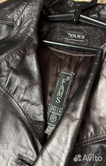 Кожаный плащ Fams pelle