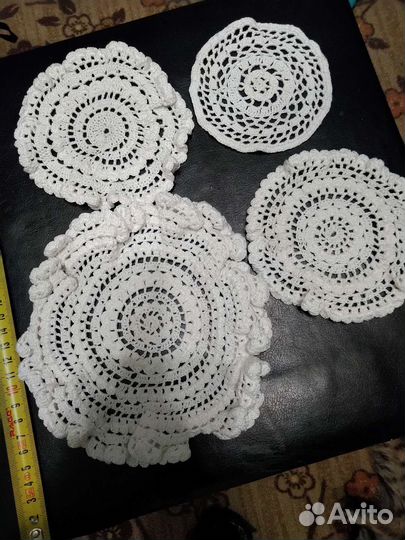 Подставки вязаная салфетка
