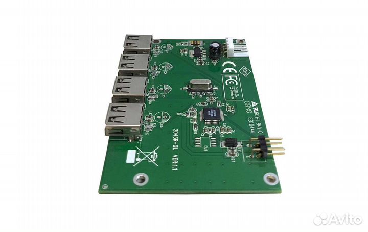 Плата расширения 2D43R-GL REV:1.1 4xUSB 4Pin +6Pi