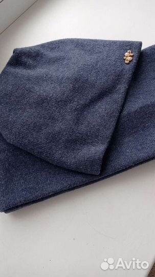 Новый комплект шапка+снуд