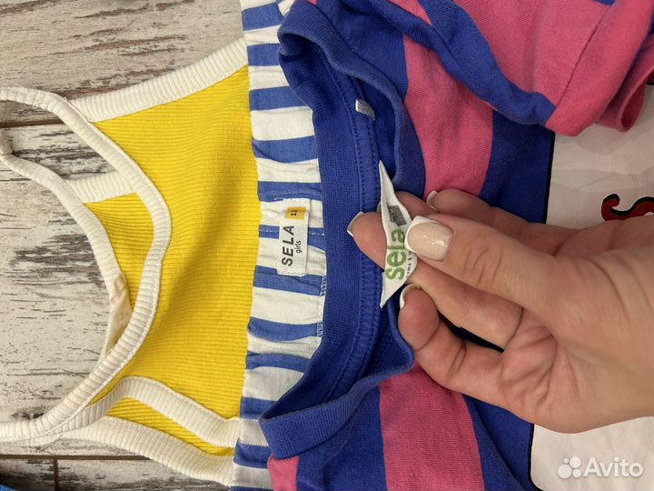 Огромный пакет одежды на девочку 122-128