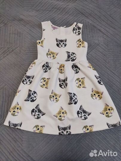 Платье с котиками 146