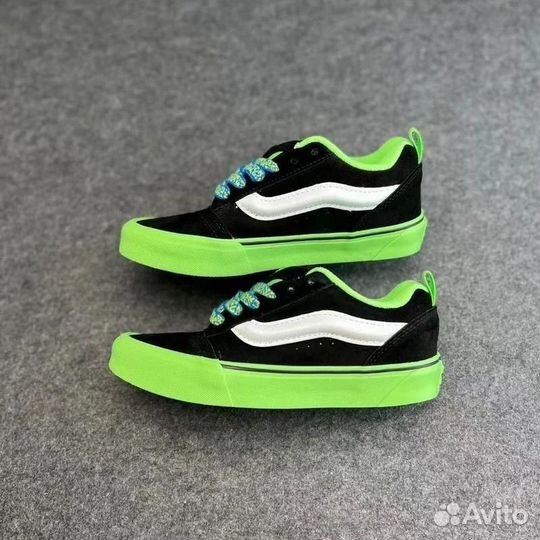 Кеды Vans Knu Skool 'Pop Outsole Green'