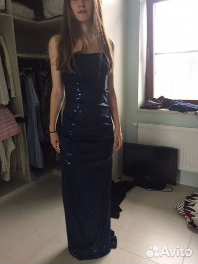 Вечернее платье с пайетками. 44-46