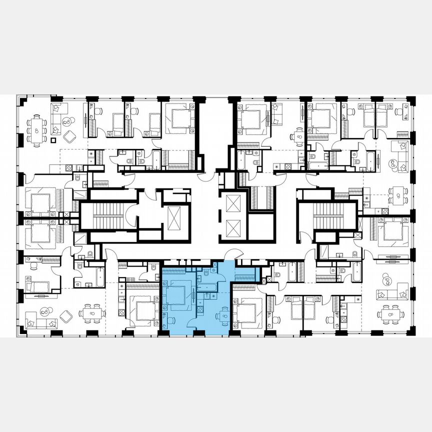 1-к. квартира, 38,3 м², 40/48 эт.