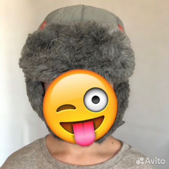 Очень теплая Зимняя детская шапка р.56/58