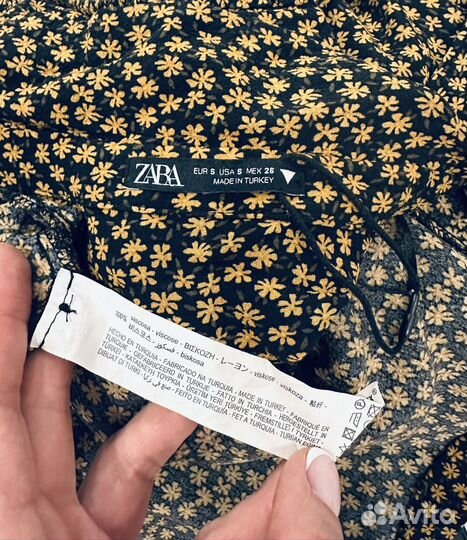 Чудесное платье рубашка из виcкозы Zara