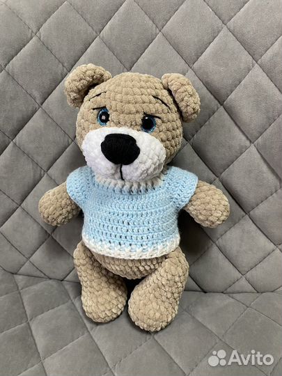 Плюшевые вязаные игрушки