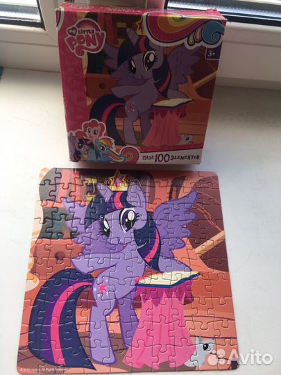 Детские пазлы с пони