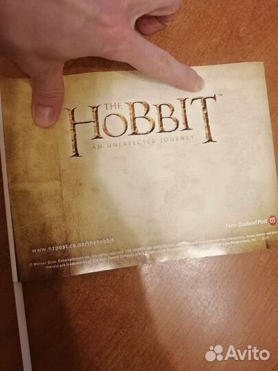 Автограф Эллайджи Вуда, флаер-флажок Хоббит