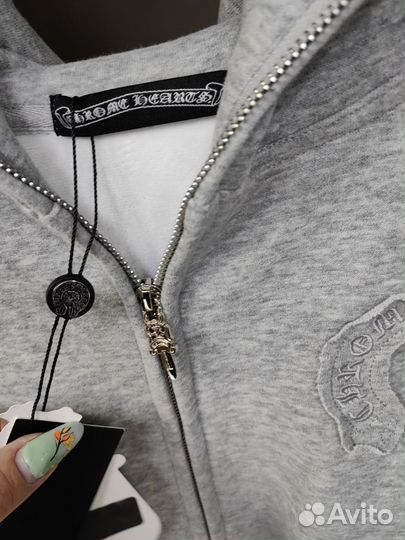 Женский zip худи chrome hearts