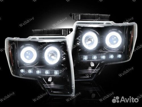 Фары Ford F150 Mk12 08-14 AE галоген черные
