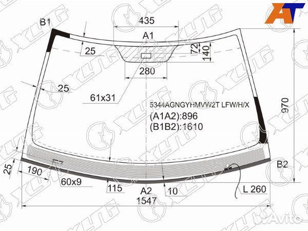 Стекло лобовое mercedes-benz S-class