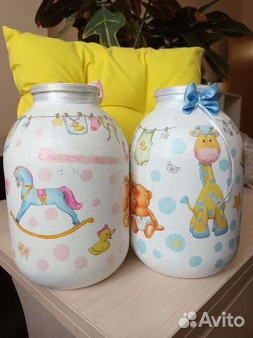 Банки Мальчик/девочка на свадьбу (декор)