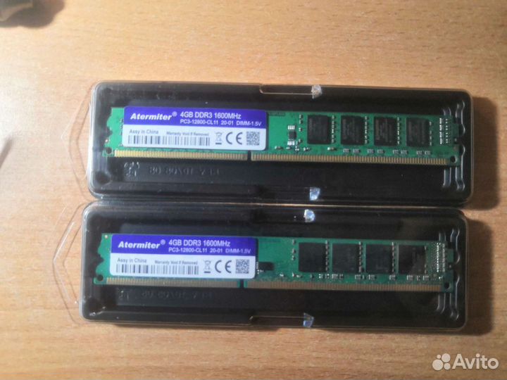 Оперативная память DDR3 8GB - 4GB amd intel