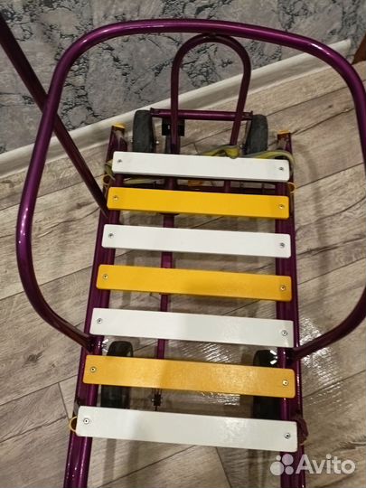 Санки Nika детские с выдвижными колесами