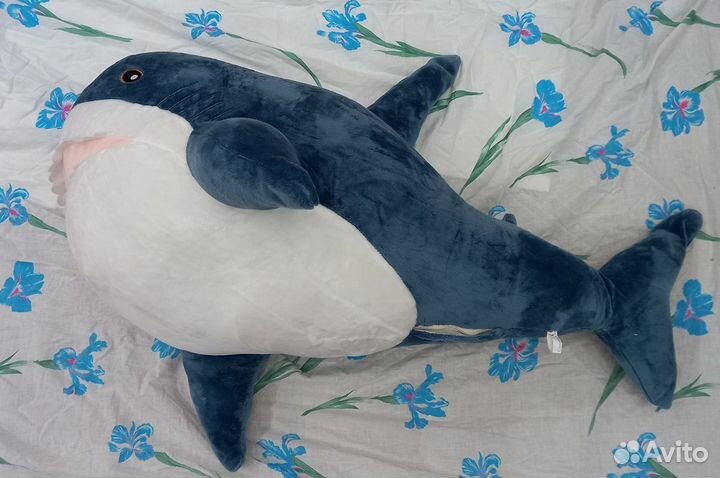 Мягкая игрушка большая акула 110 см