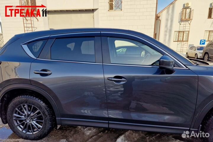 Дефлекторы окон с хромом Mazda CX-5