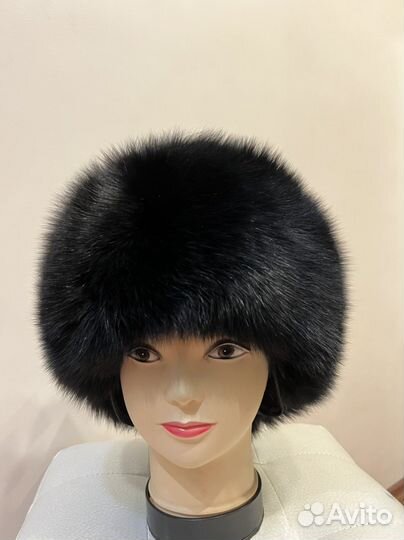 Шапка зимняя из меха песца новая