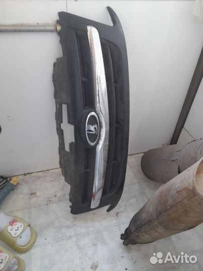 Накладка на передний бампер лада гранта 2014