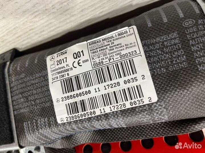 Подушка безопасности боковая (в дверь)