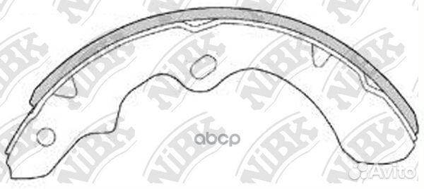 Колодки тормозные барабанные передние NiBK FN11