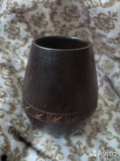 Деревянная вазочка, карандашница СССР