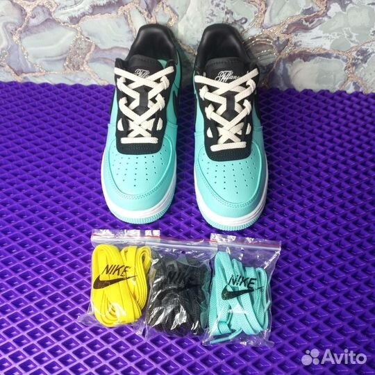 Кроссовки Nike air force 1 Tiffany family friends