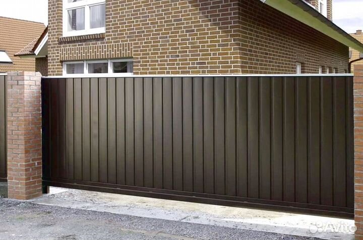 Откатные ворота в наличии новые