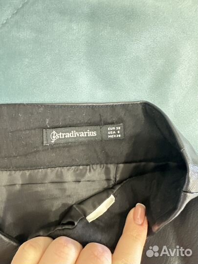 Юбка кожаная