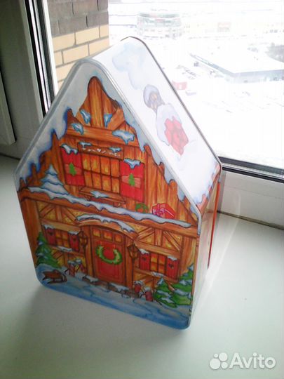 Жестяная коробка для хранения (Новый год)