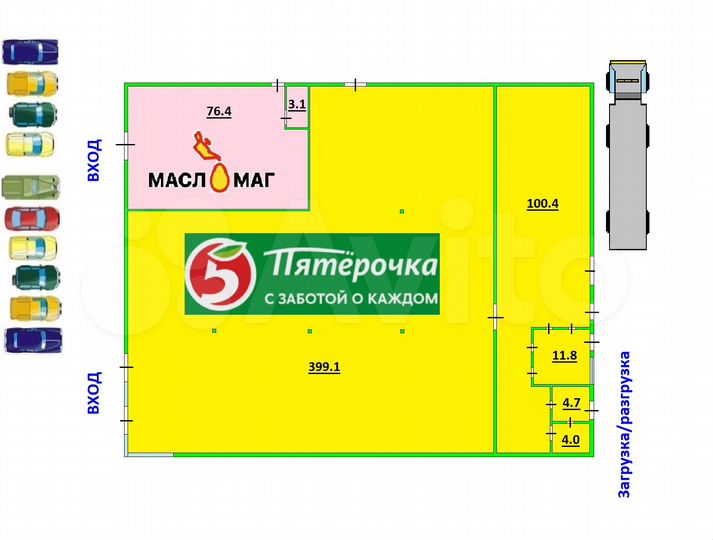 Торговая площадь, 609 м²