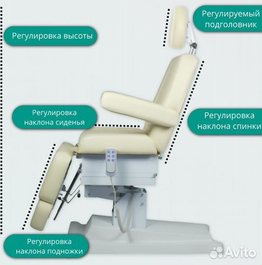 Педикюрное кресло с Электроприводом Сириус-10